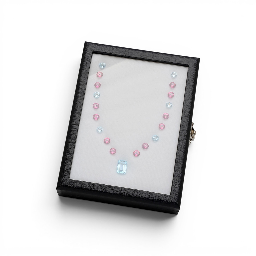 Set of topazes for a choker.
