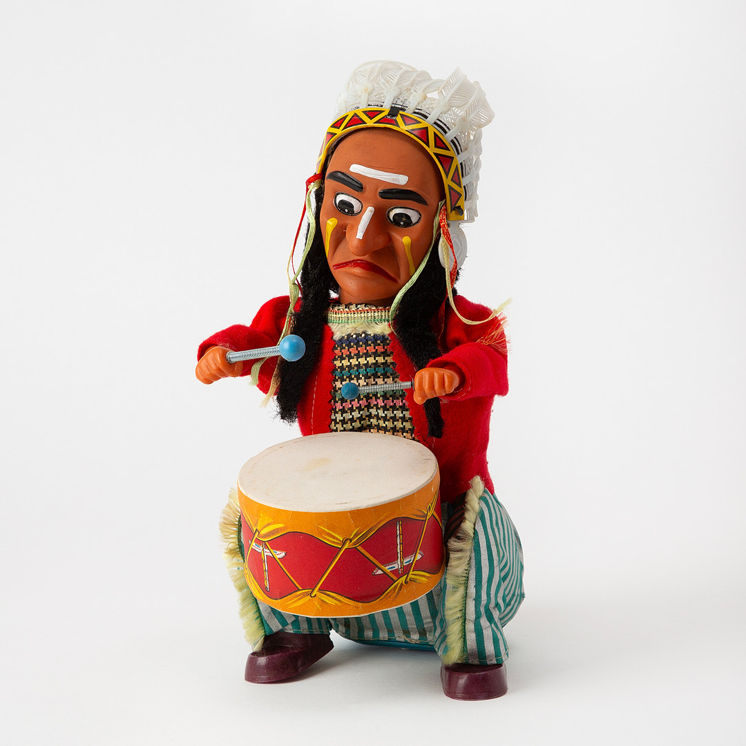 ALPS, "Indian Joe", plast, textil och plåt, Japan, 1900-tal.