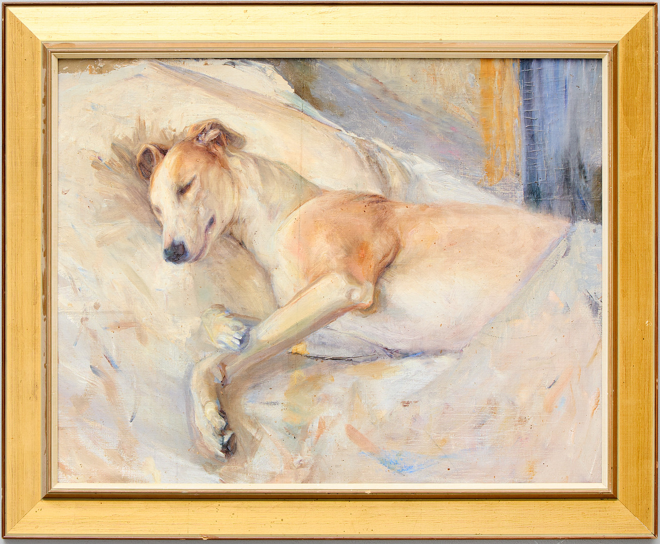 IDA VON SCHULZENHEIM (1859-1940). Sovande hund.