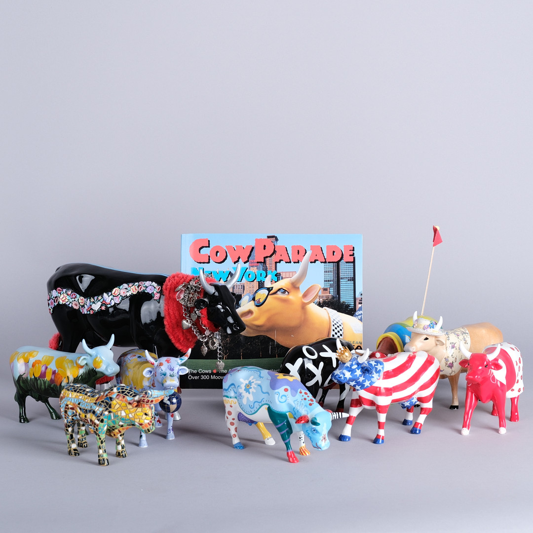 Figuriner, 10 st, "Cow Parade", Holdings Corporation, 2003-06.