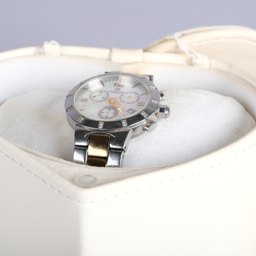 CHRISTINA DESIGN LONDON, armbandsur, dam, chronograph, diamanter 0,12 ct.