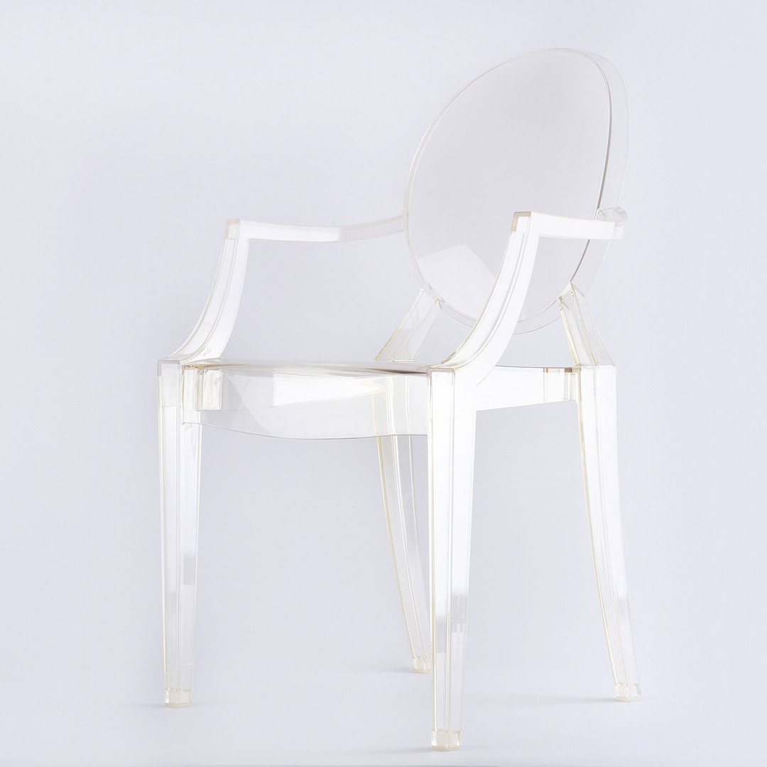 PHILIPPE STARK. karmstol, "Louis Ghost", Kartell, 2000-tal.