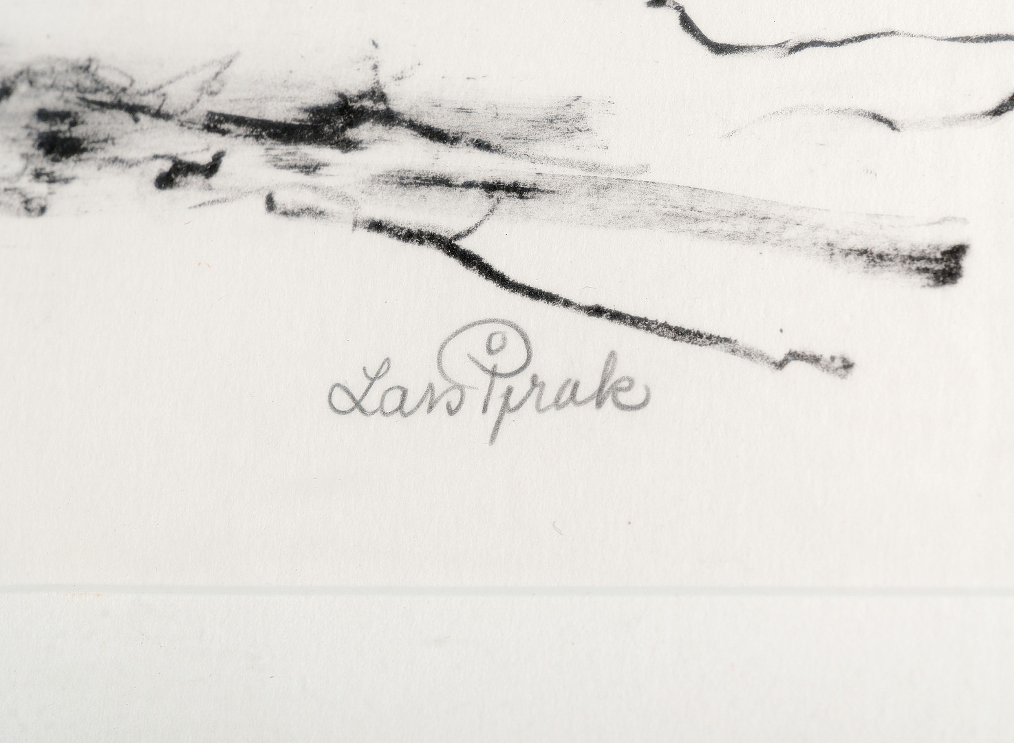 LARS PIRAK. "Renen", litografi, 130/205, signerad, 1900-tal.