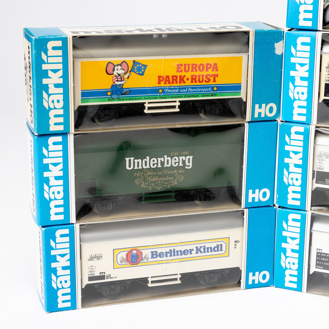 MÄRKLIN 4415 reklamvagnar, Werbemodelle 10 st, originalförpackning.