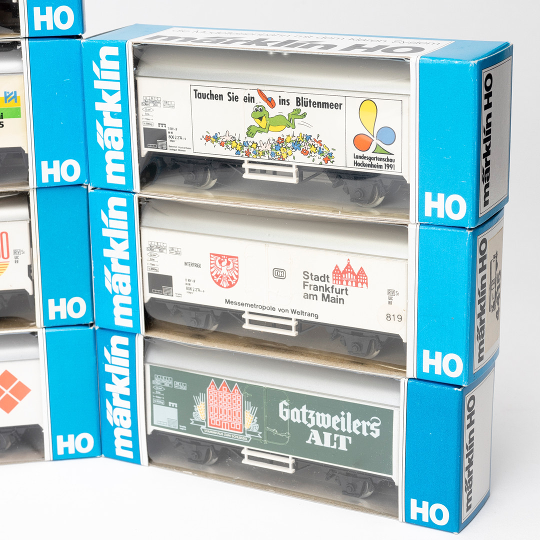 MÄRKLIN 4415 reklamvagnar, Werbemodelle 10 st, originalförpackning.