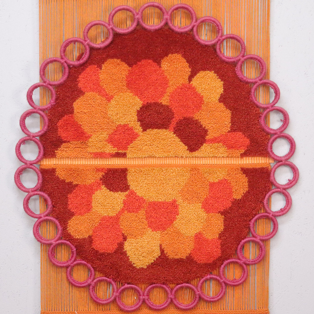 VÄGGBONAD, Eric Ewers AB, "Corona", handvävd bildväv, 1970-tal.