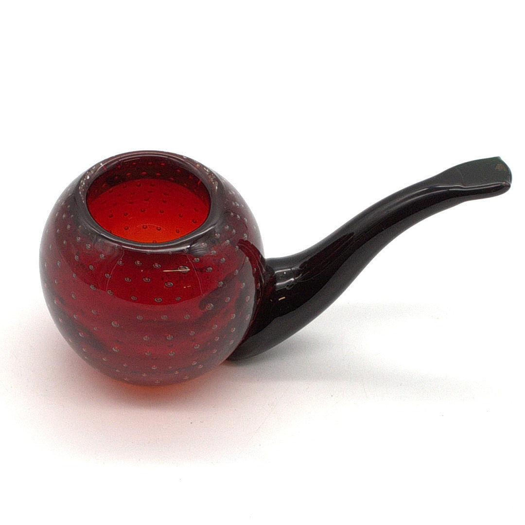 MURANO GLASSKULPTUR, PLASTISCHE PFEIFE, UM 1950.