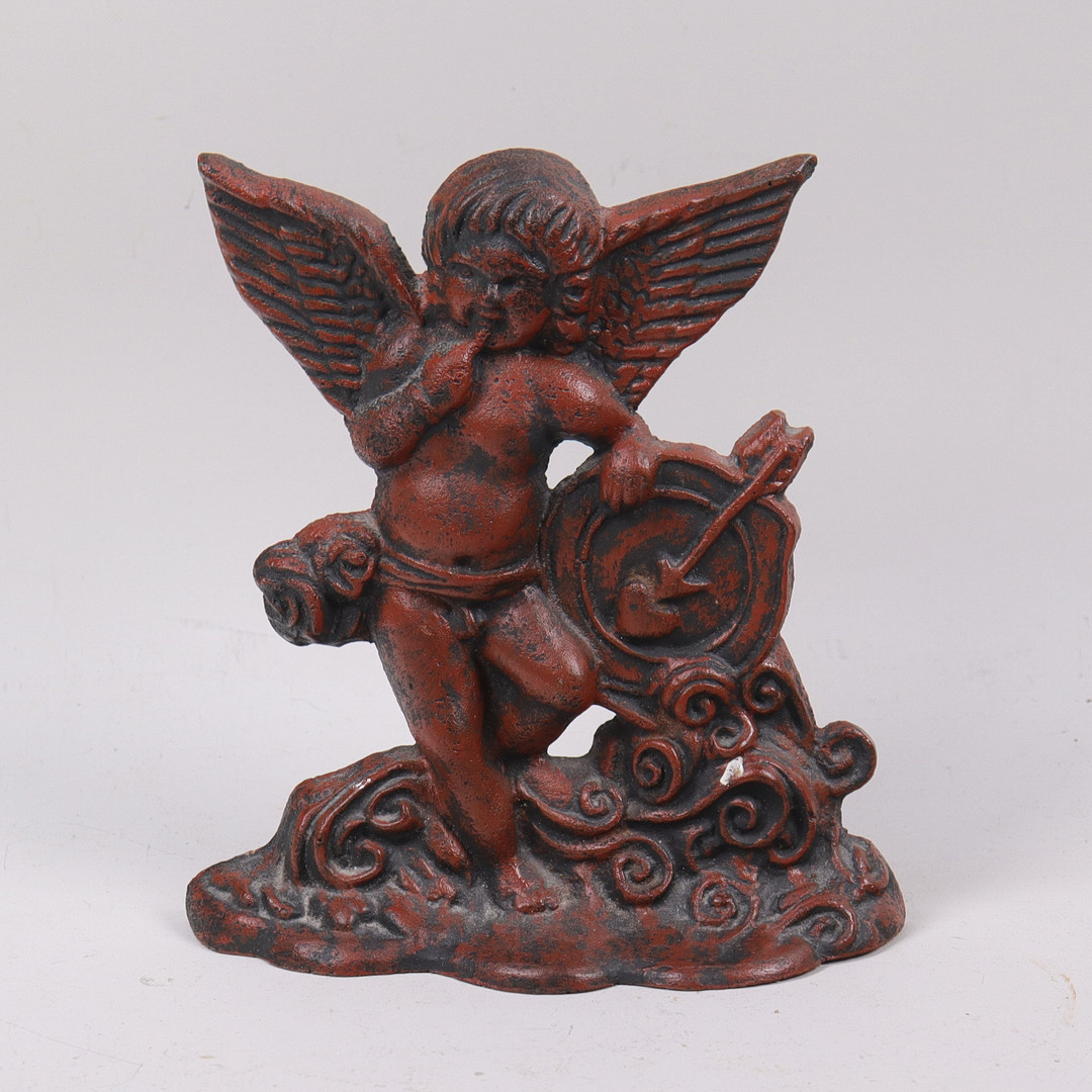 DÖRRSTOP, bemålat gjutgods, 1900-tal.