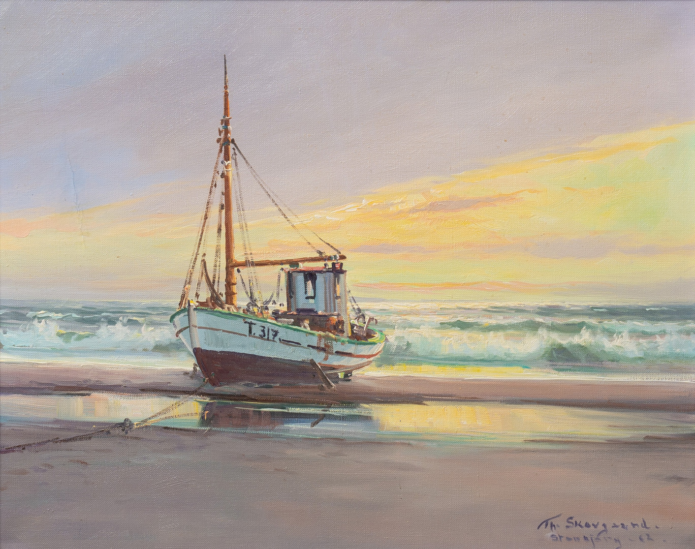 THEODOR SKOVGAARD. (1913-1993) Olie på lærred. Danmark, 1962.