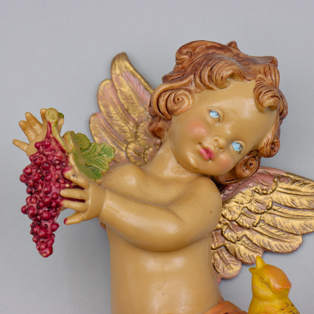 FIGURINER "KERUBER/ÄNGLAR", ITALIEN, HÅRDPLAST, 1900-TALETS ANDRA HÄLFT.