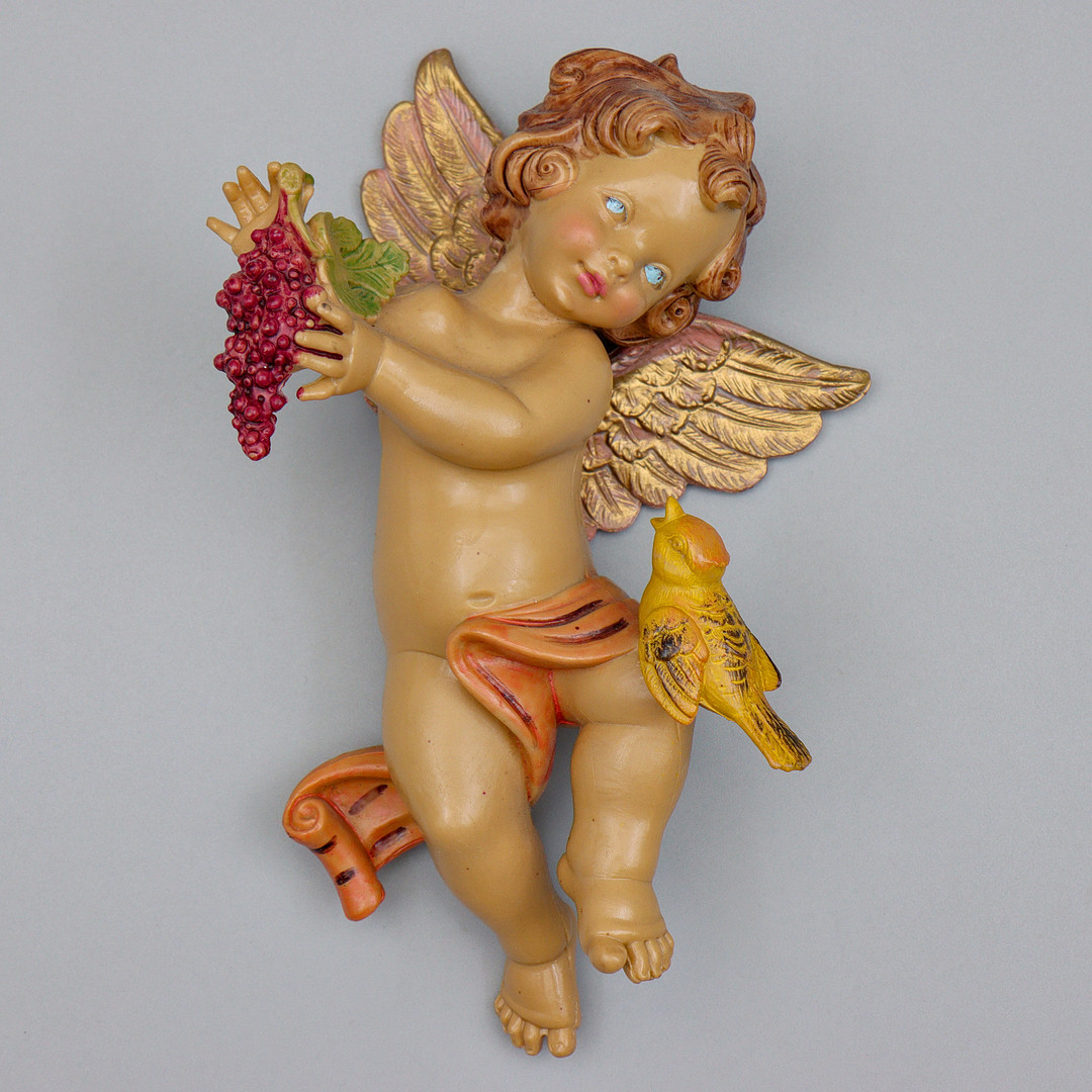FIGURINER "KERUBER/ÄNGLAR", ITALIEN, HÅRDPLAST, 1900-TALETS ANDRA HÄLFT.
