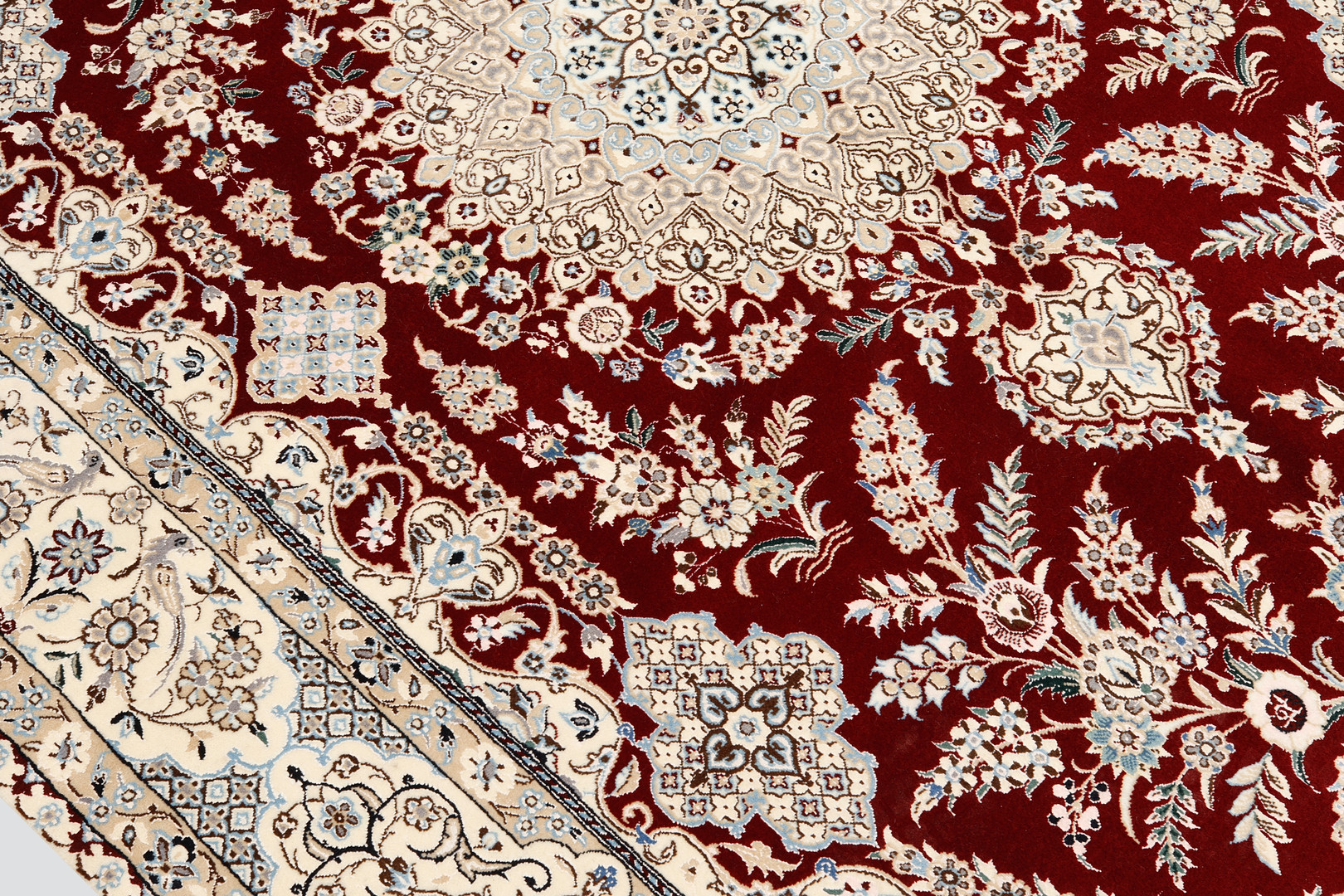 ORIENTMATTA. Nain part silk, s.k 6 LAA ca 800.000 knutar/kvm, 239 x 155 cm.