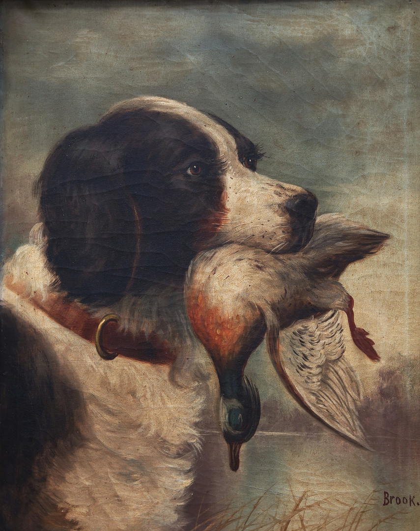 ENGLISH SCHOOL, EARLY DECADES OF THE 20TH CENTURY. Hunting dog.