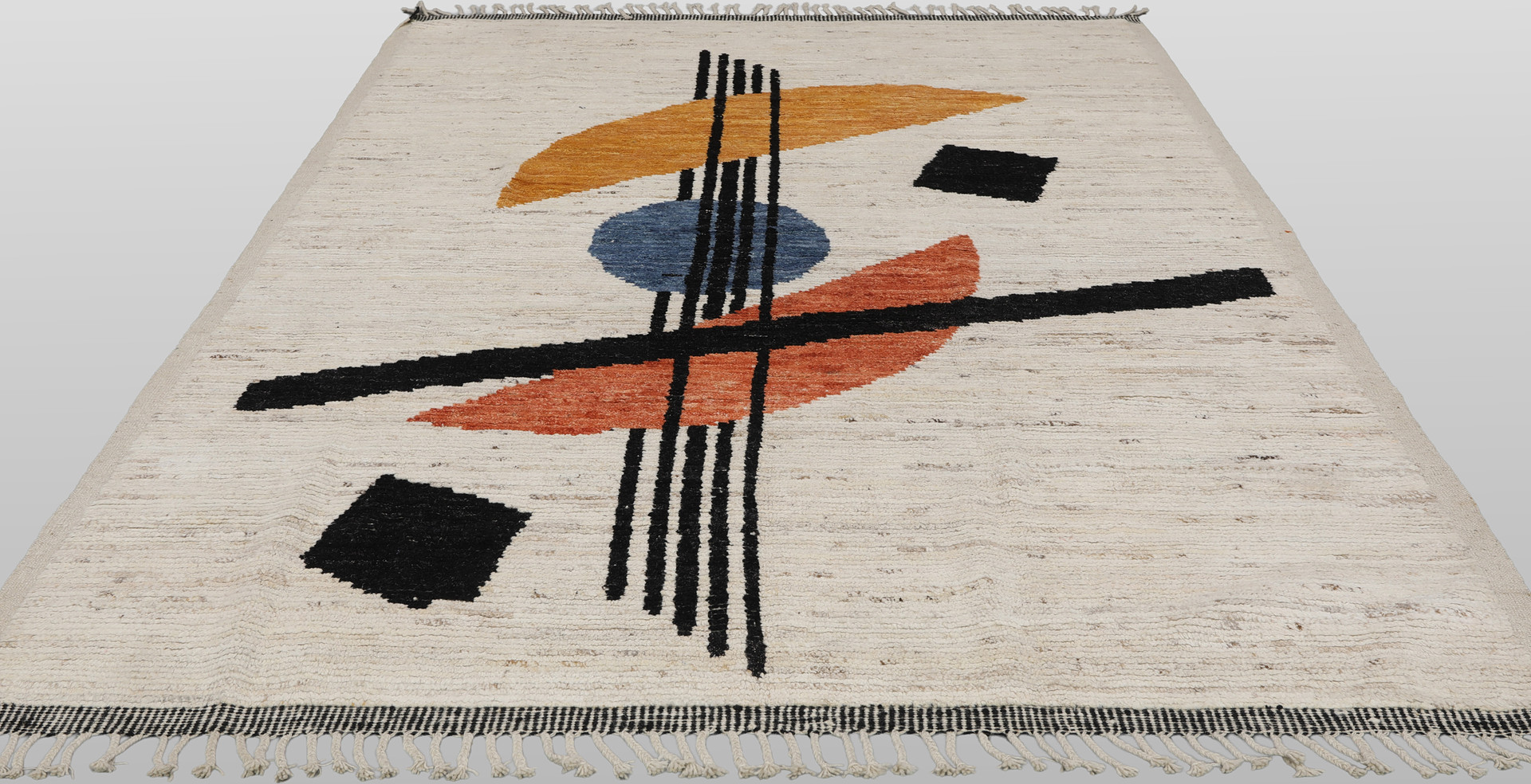 ORIENTMATTA, modern marockansk design, handknuten, ca 305 x 199 cm.