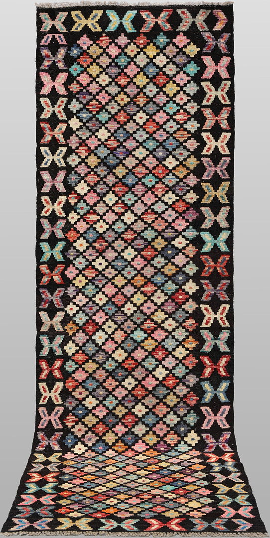 ORIENTMATTA, kelim, klassisk design, gallerimodell, ca 243 x 78 cm.