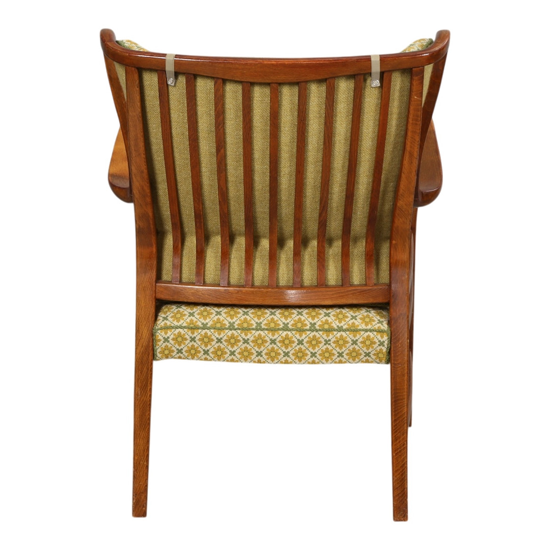 Dansk design. Lænestol af bøgetræ, 1940'erne.