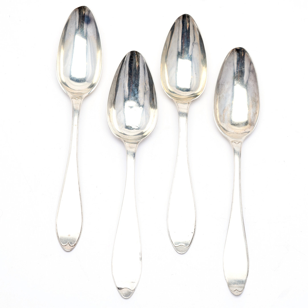 SKEDAR. Silver, Hans Lyberg, Borås, 1821, 1825, 1848, 4 st.