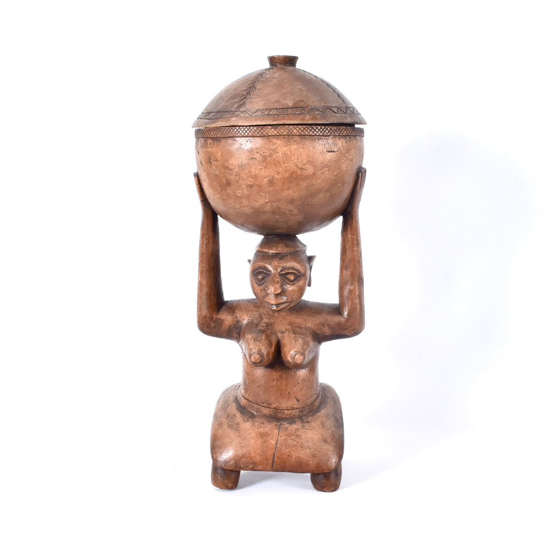 SKULPTUR, trä, Yoruba, Elfenbenskusten, 1900-tal.