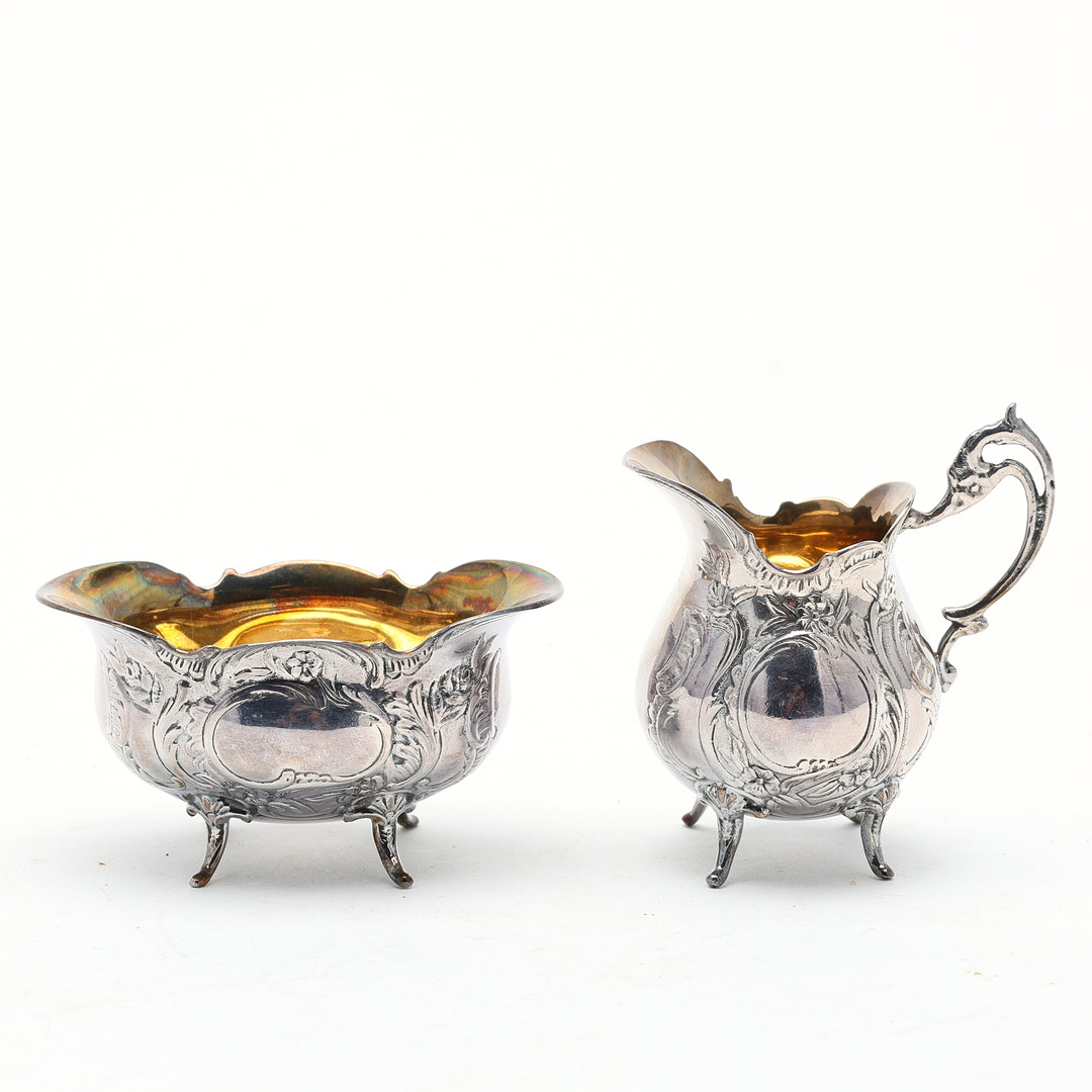 SOCKERSKÅL OCH GRÄDDSNIPA, silver, Gewe, Malmö 1964.
