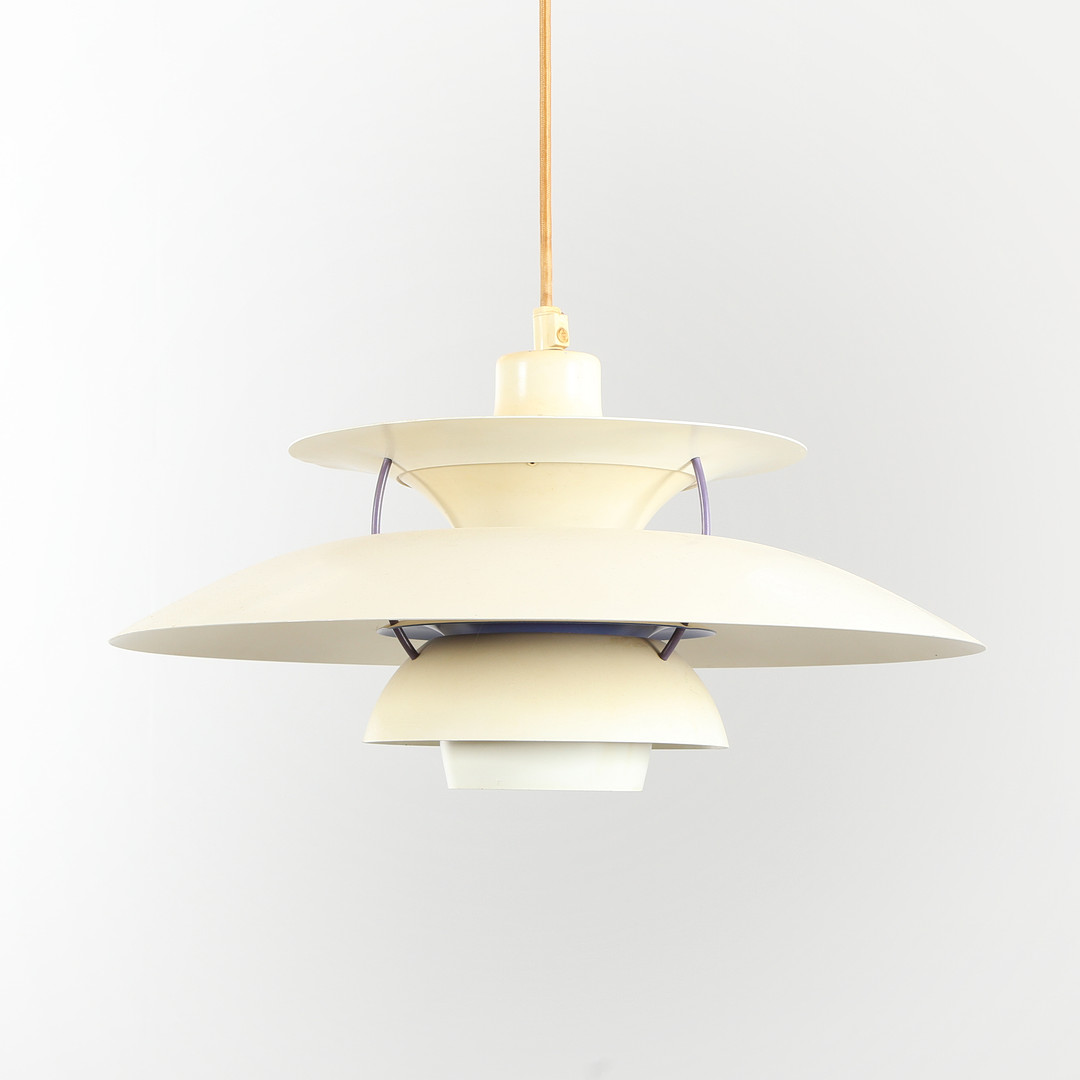 POUL HENNINGSEN. Louis Poulsen. PH5 pendel, hvid.