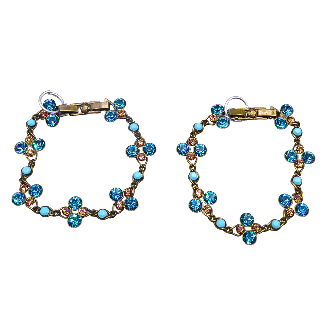 KONPLOTT ARMBÄNDER PETIT GLAMOUR IN BLAU UND TÜRKIS.