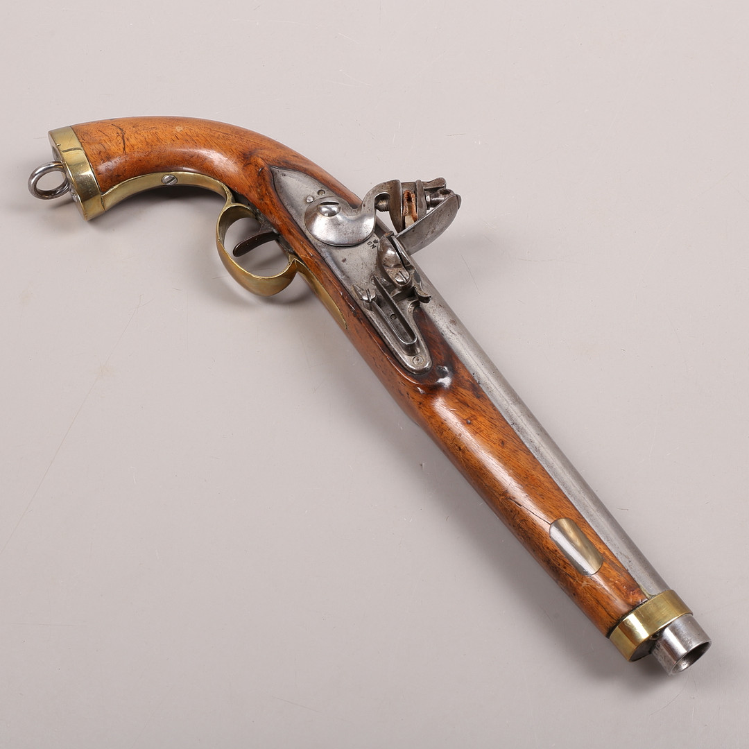 FLINTLÅSPISTOL, Belgien, 1800-talets första hälft.