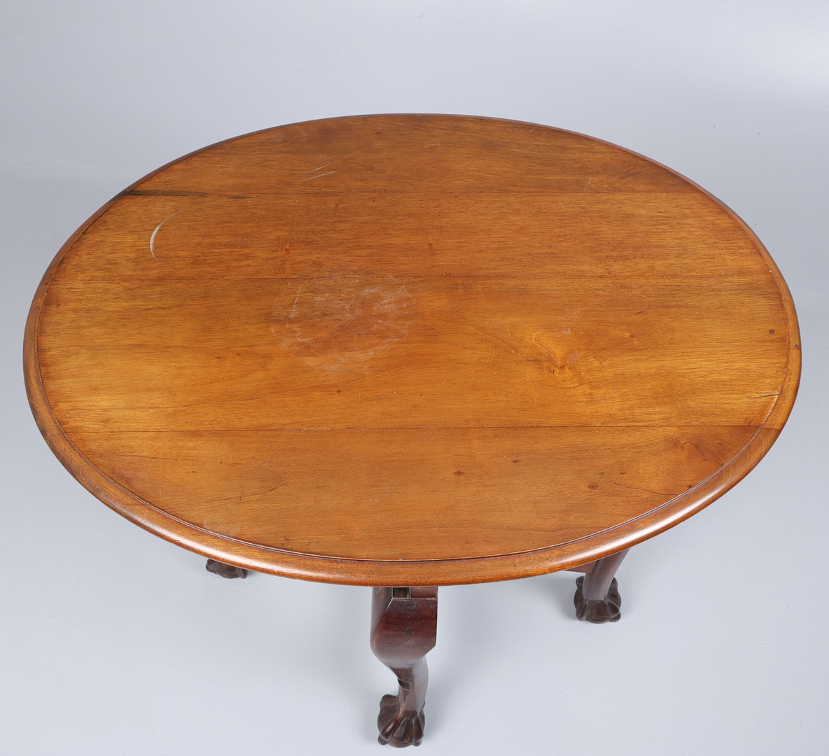 UNUSUAL MAHOGANY FOLDING TABLE.