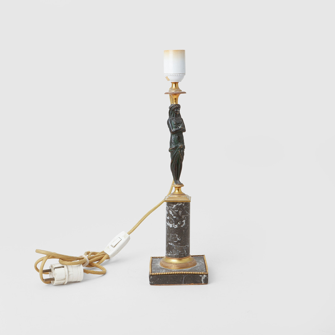 BORDSLAMPA, sengustaviansk stil, 1800-tal.