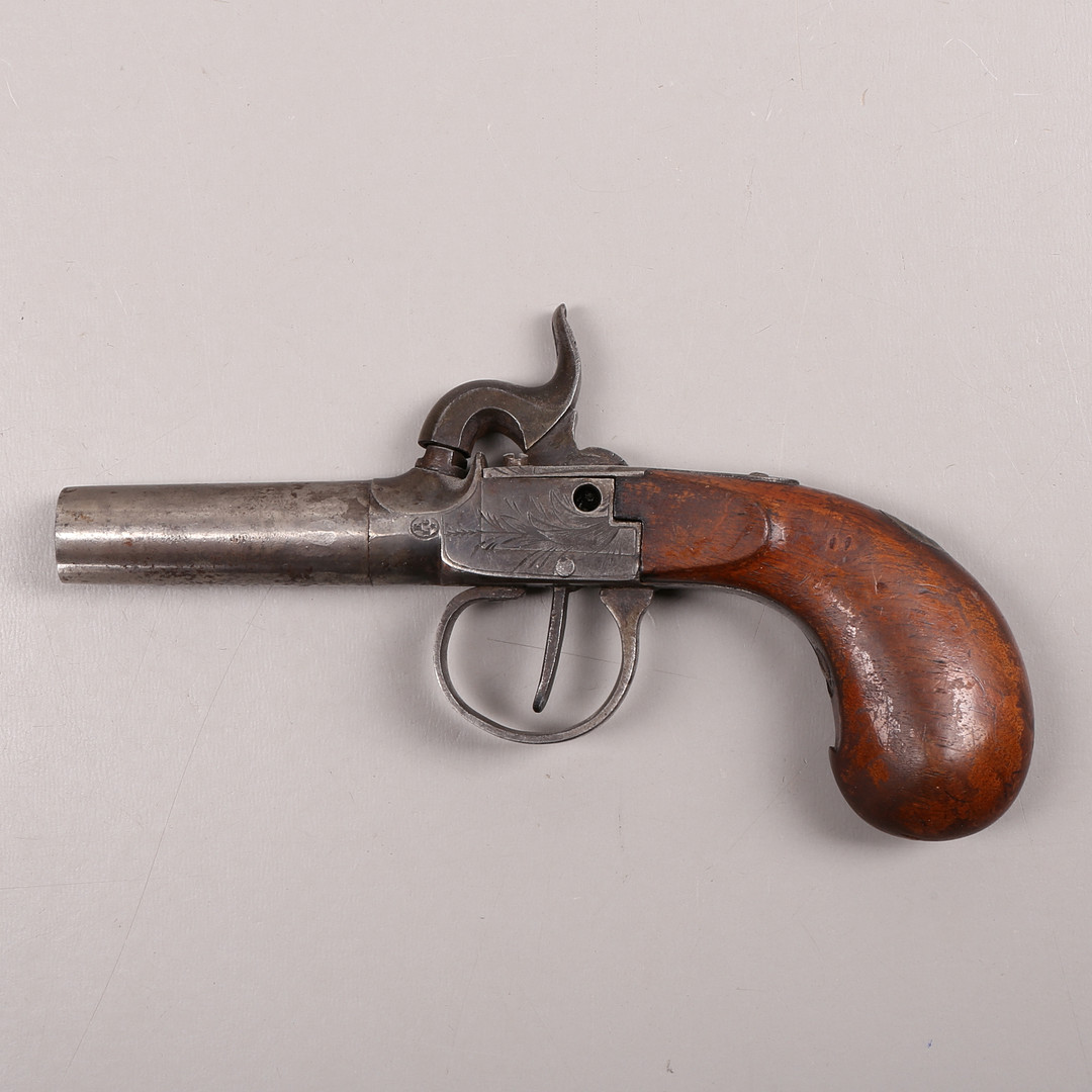 SLAGLÅSPISTOL, fickmodell, ELG, Belgien, 1800-tal.
