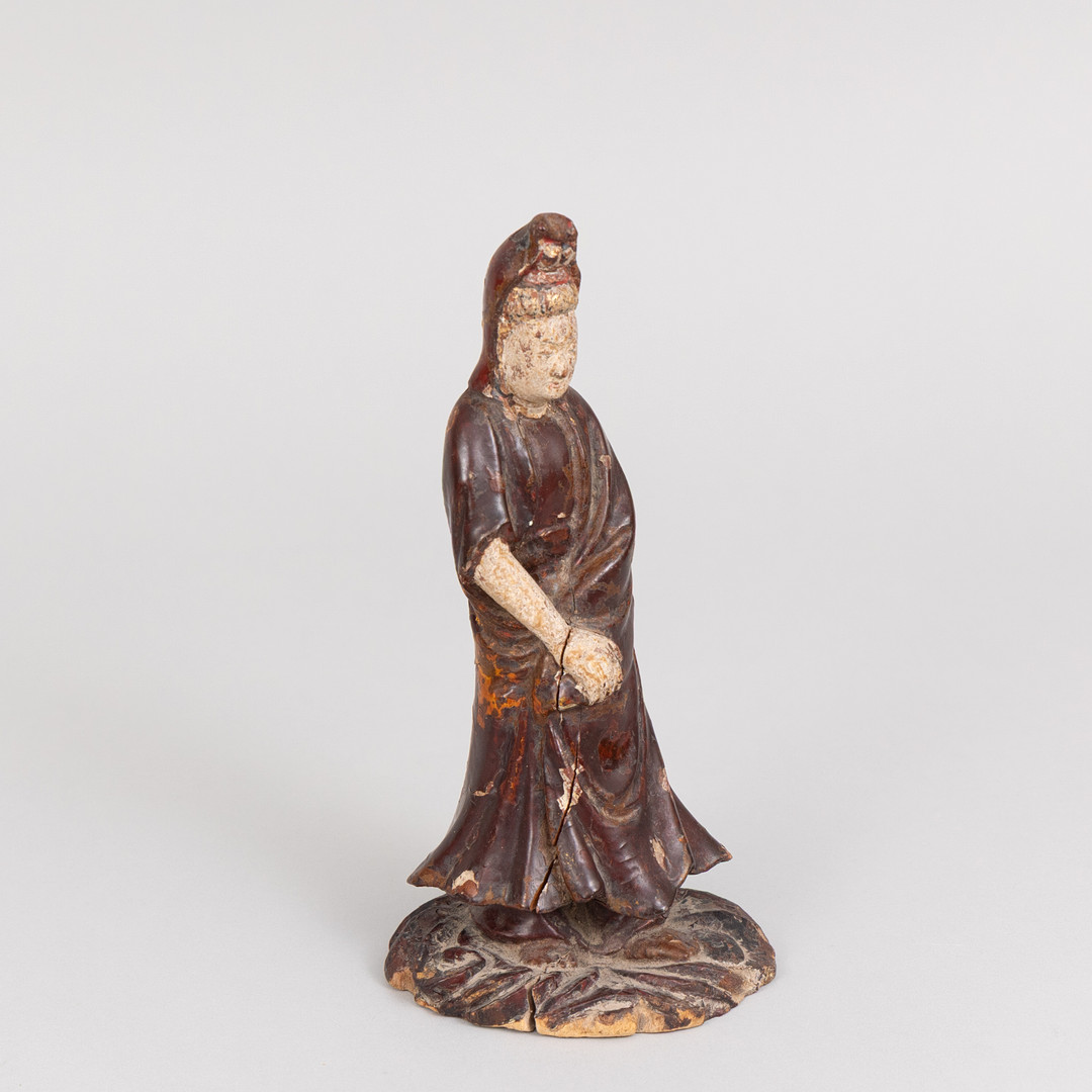 GUANYIN, bemålat trä, Kina 1800-tal.