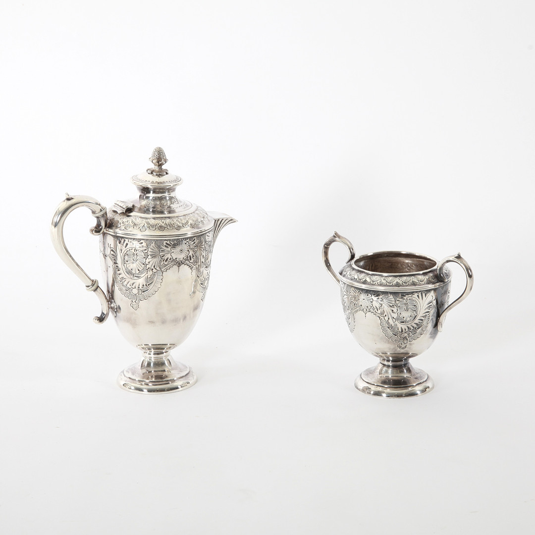 NYSILVERSET, 2 delar, Henry Wilkinson & Co Ltd, Sheffield, England, 1800-tal.