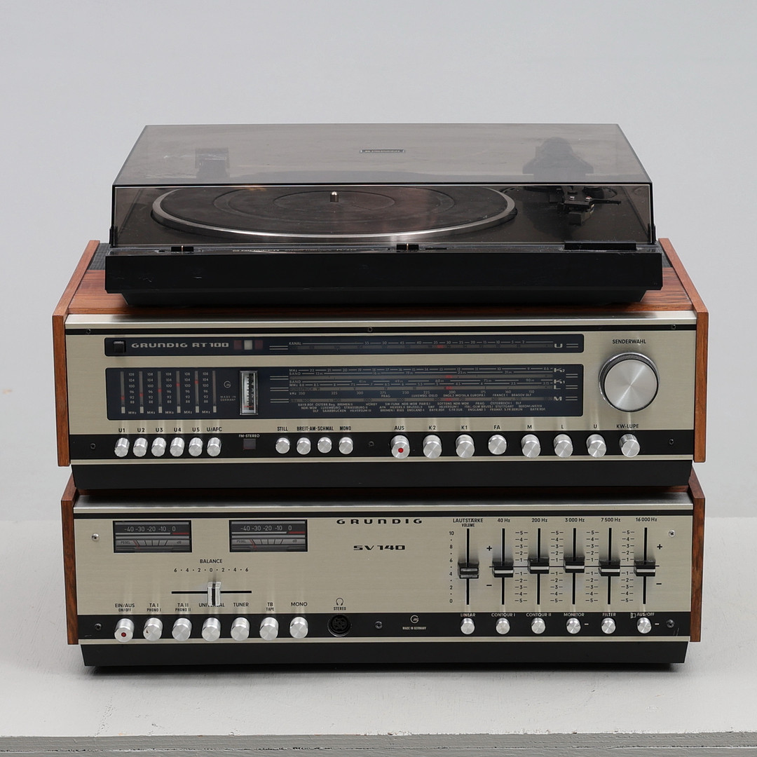 Grundig High Fidelity Hi-Fi-system. 1900-talets andra hälft.