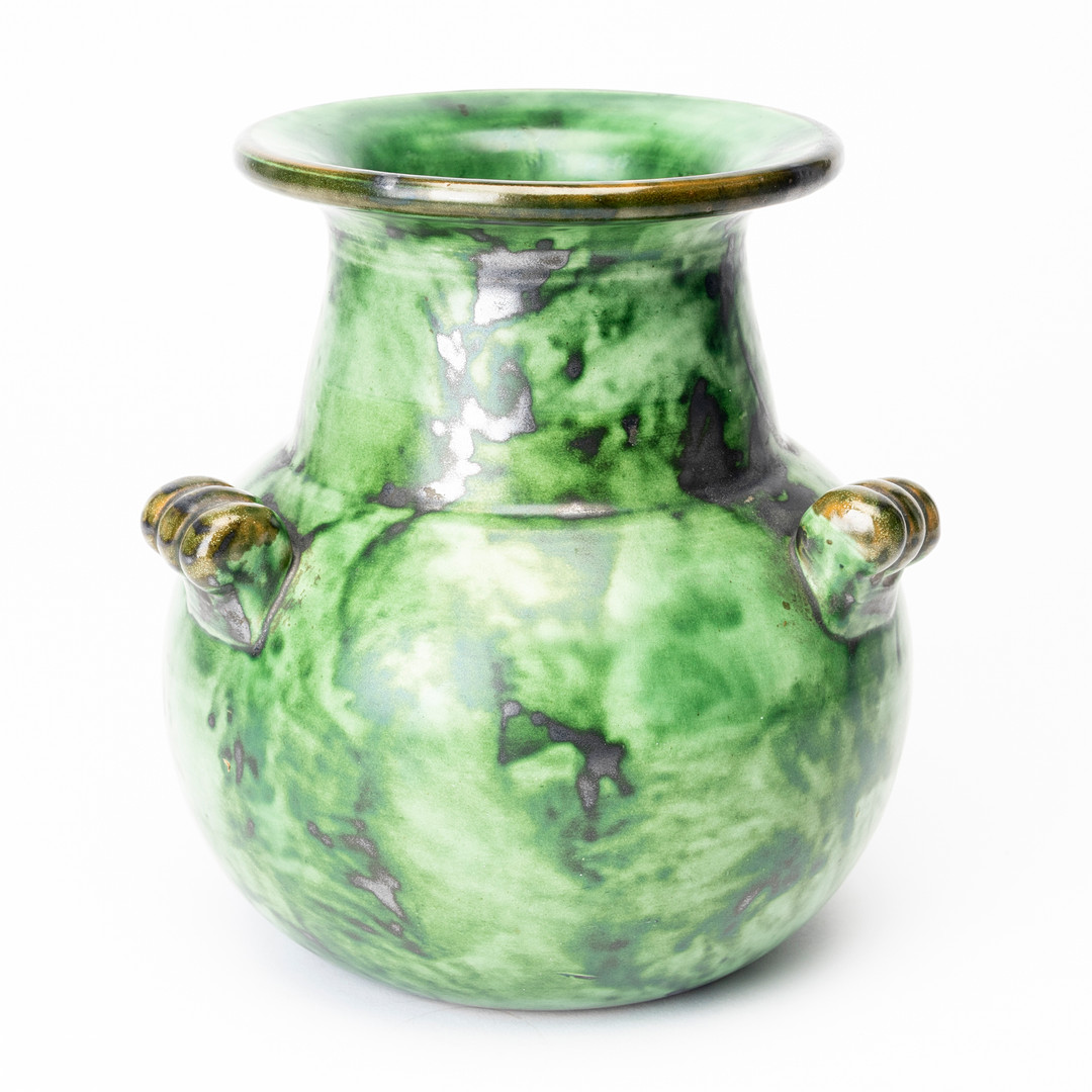 ERIK MORNILS (1900-74). Vas, keramik, Nittsjö, Art Deco, märkt NS Sweden, 1930-tal.