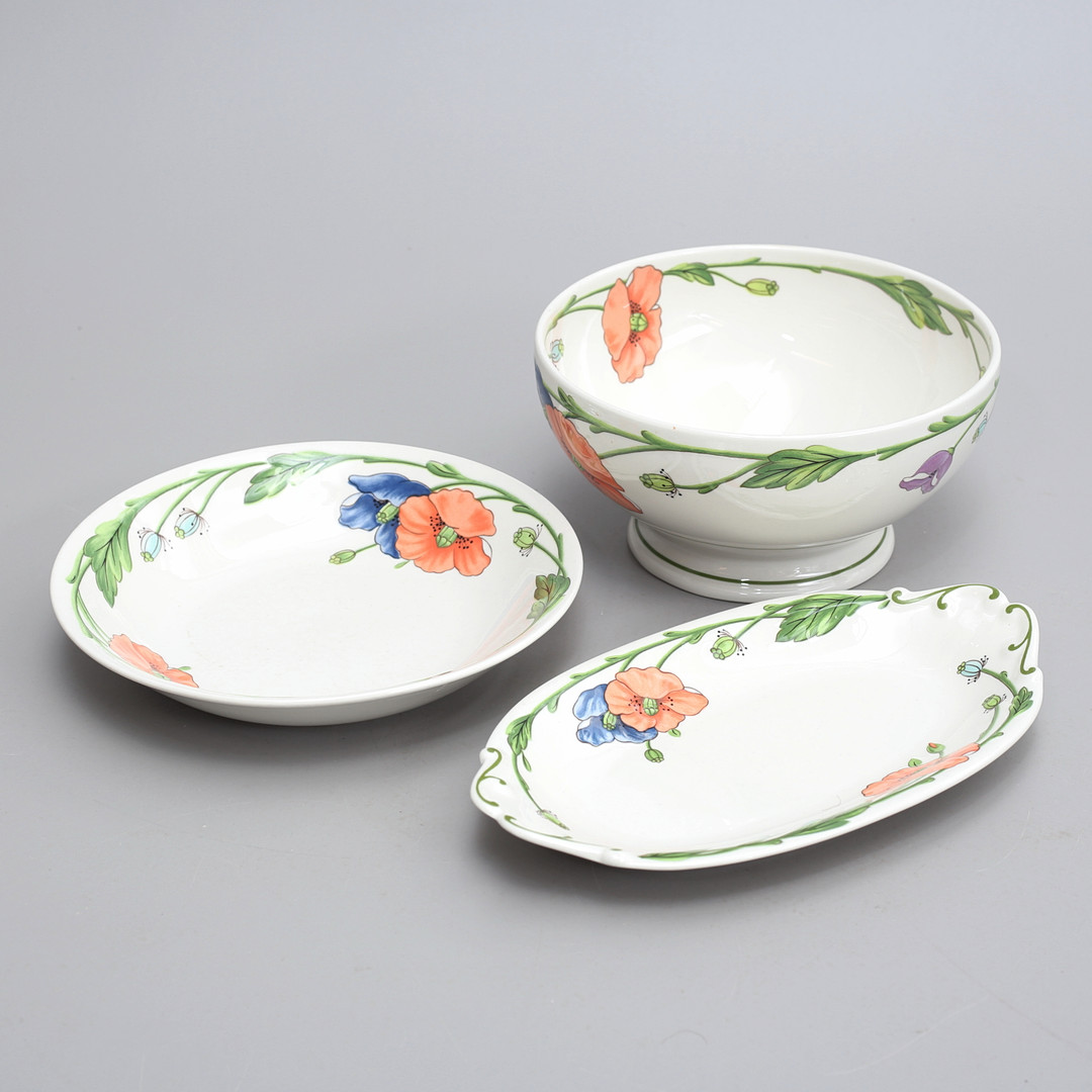 MATSERVIS, 23 delar, "Amapola", Villeroy & Boch, Tyskland.