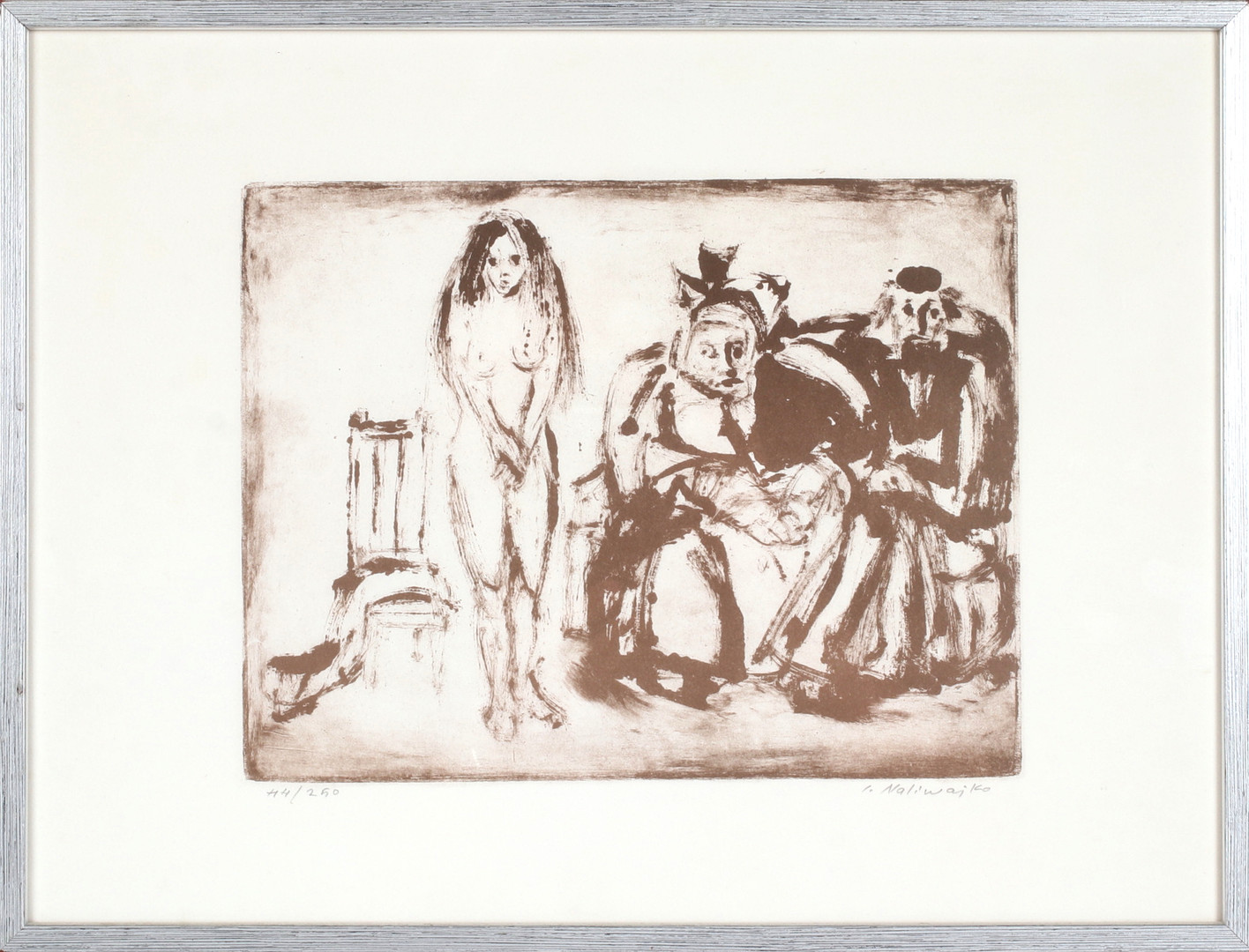 JAN NALIWAJKO. Figurkomposition, litografi, signerad och numrerad 44/250.