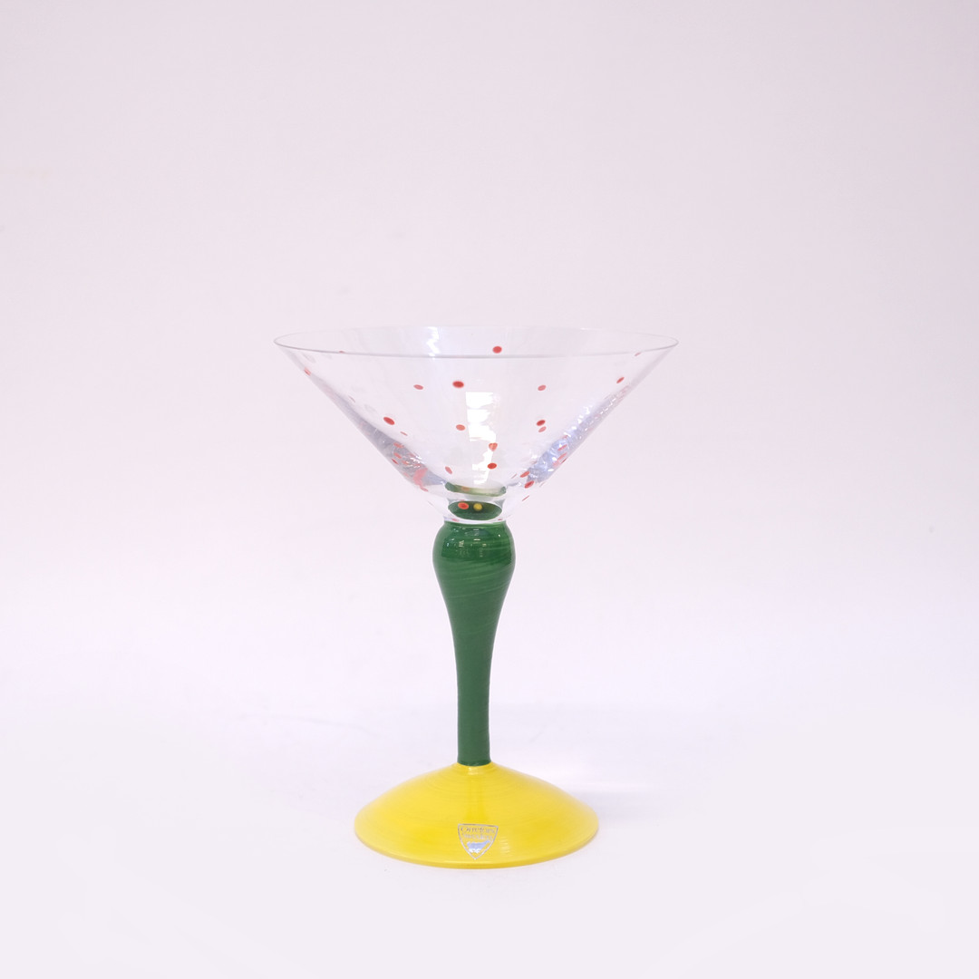 ANNE NILSSON. ORREFORS COCKTAILGLAS " CLOWN ".