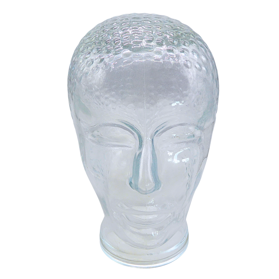 KOPFHÖRER-STÄNDER AUS GLAS.