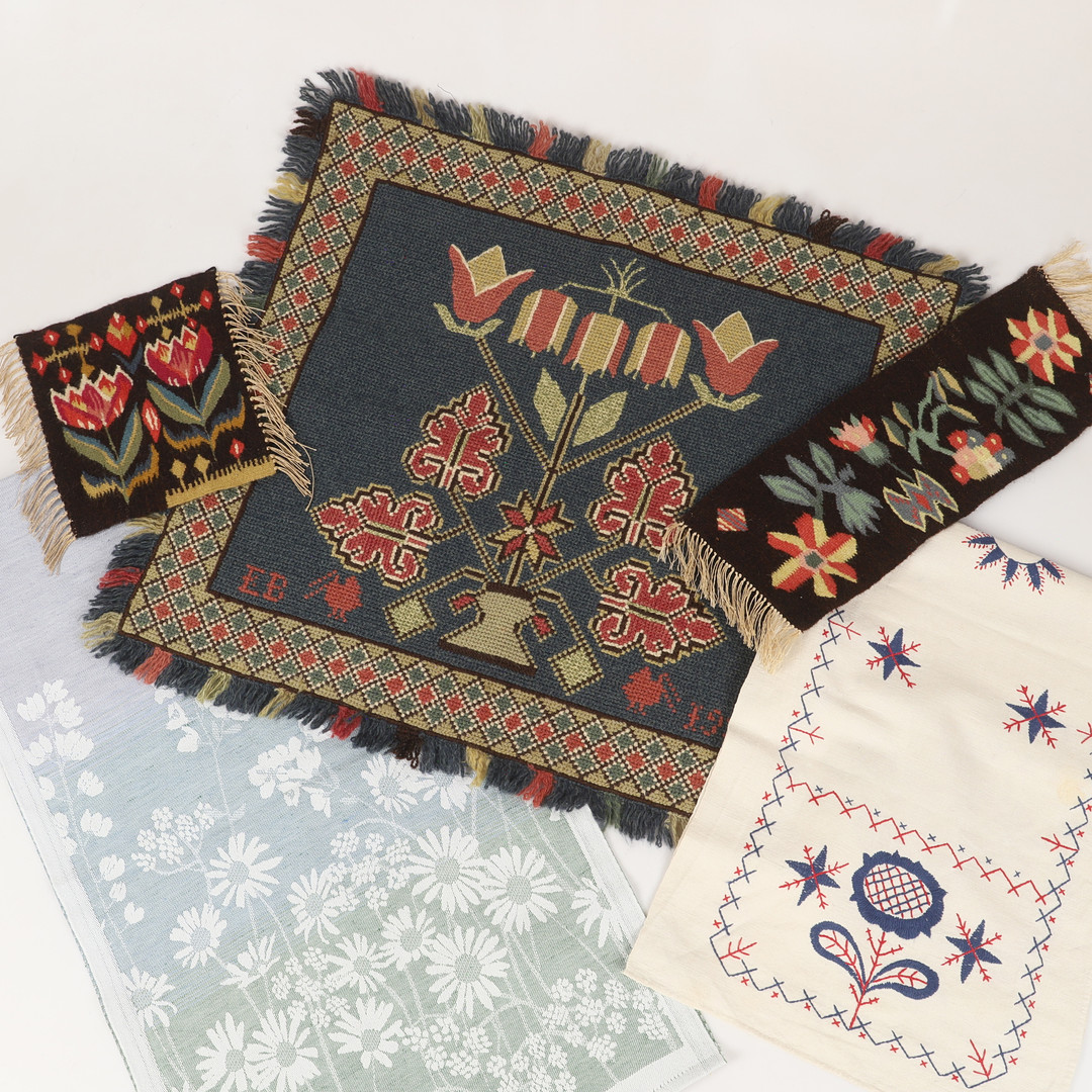 BONADER OCH LÖPARE, 5 stycken, flamskväv m. m.