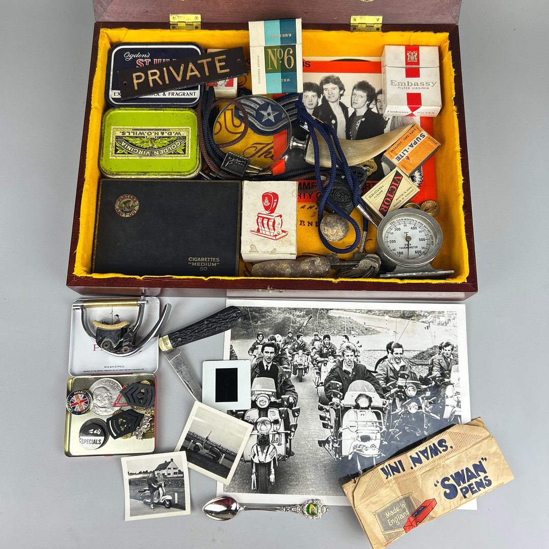 DISPLAY CASE AND CONTENTS.