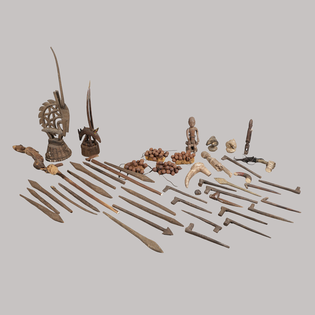 COLLECTION OF TRIBAL ART (QTY).