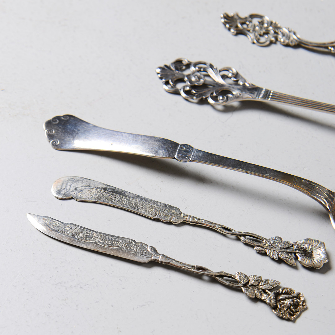 SILVERFÖREMÅL, 7 delar, 255 gram.