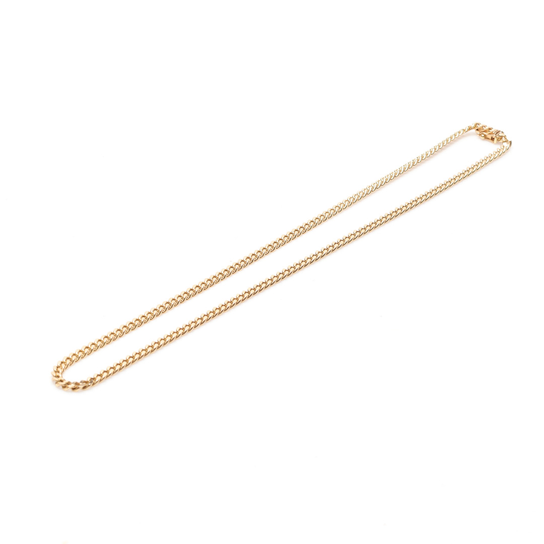 HALSKEDJA, 18k guld, pansarlänk, vikt ca 25 gram.