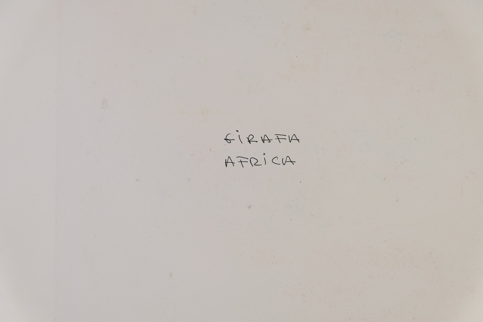 ALFREDO LANZ (1945). “Girafa, África”. Óleo y ceras sobre papel.