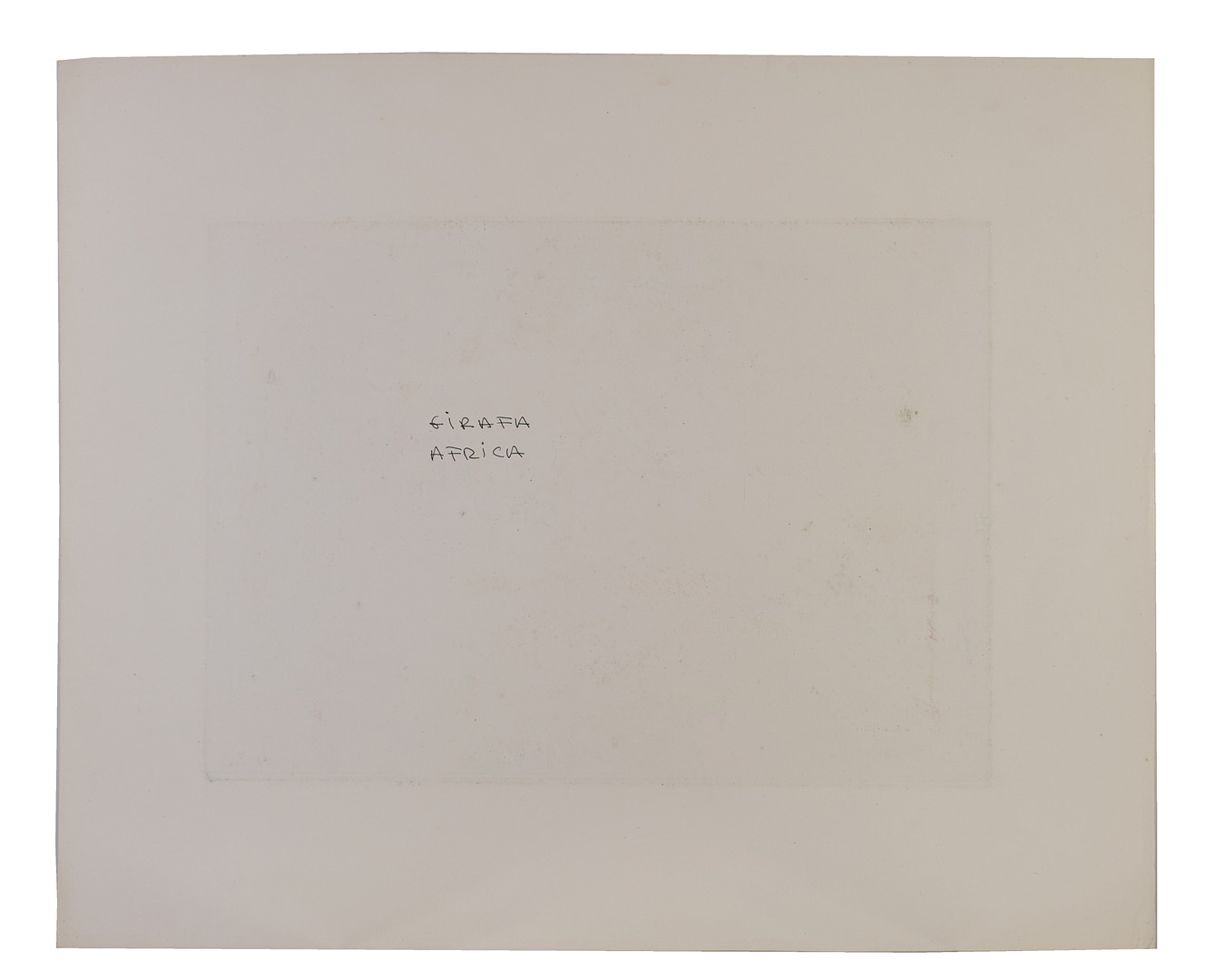 ALFREDO LANZ (1945). “Girafa, África”. Óleo y ceras sobre papel.