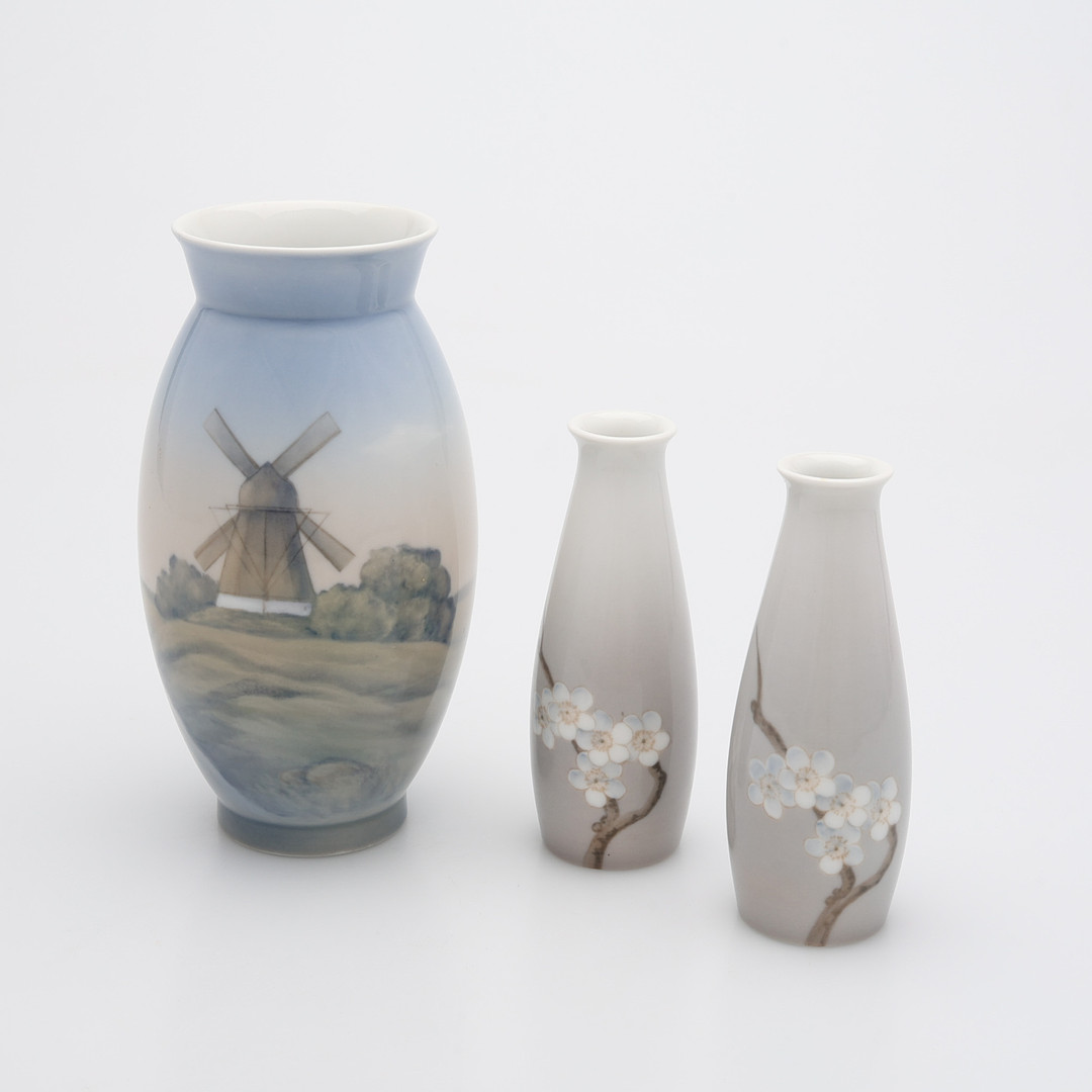 VASER, 3 ST, BING & GRÖNDAHL, DANMARK.