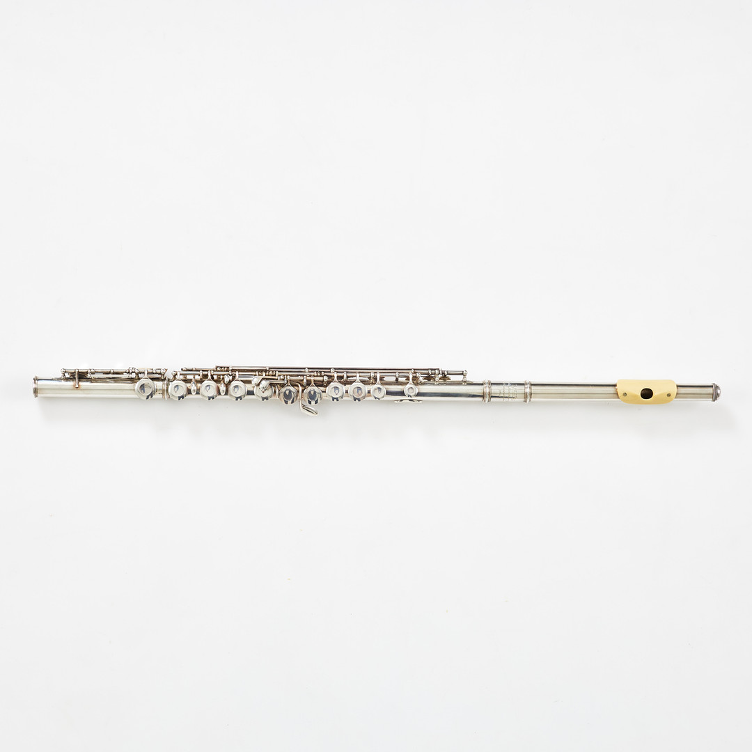 AUGUST RICHARD HAMMIG. Tvärflöjt, "Recital", silver, Markneukirchen.
