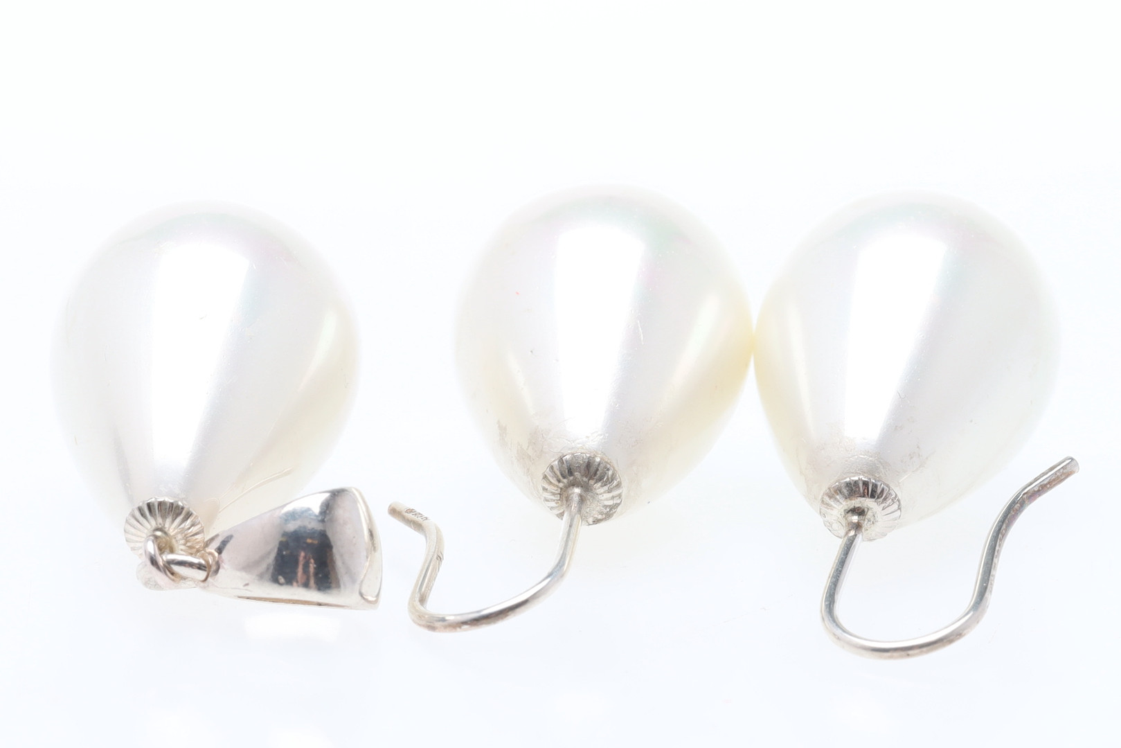 HÄNGE & ÖRHÄNGEN, sterlingsilver & majoricapärlor.