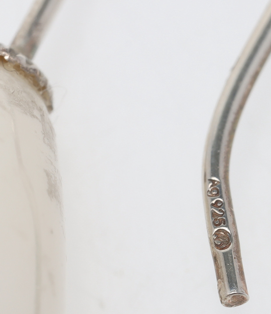 HÄNGE & ÖRHÄNGEN, sterlingsilver & majoricapärlor.