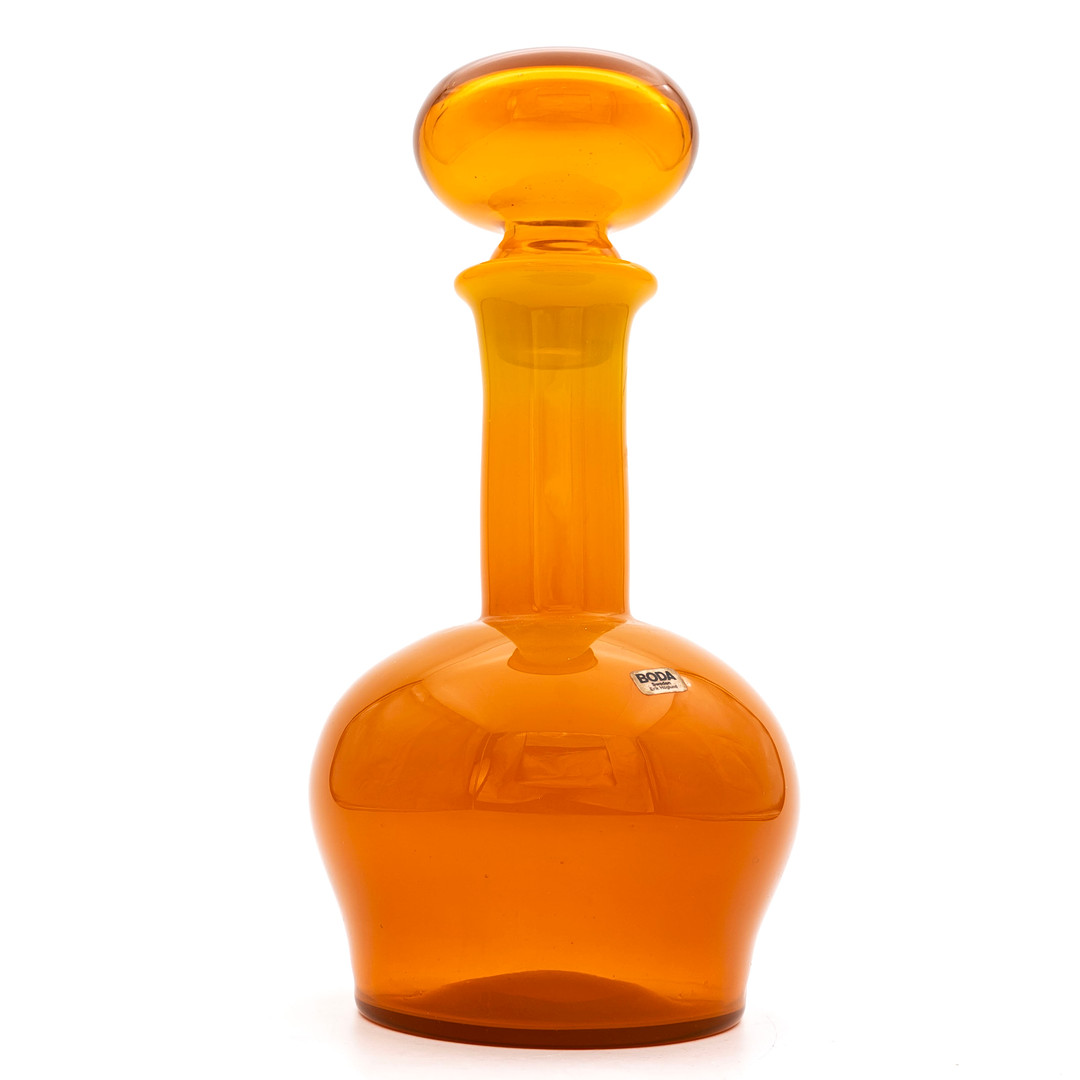 ERIK HÖGLUND. KARAFF, signerad, numrerad 65/96, Boda, glas, konstglas.