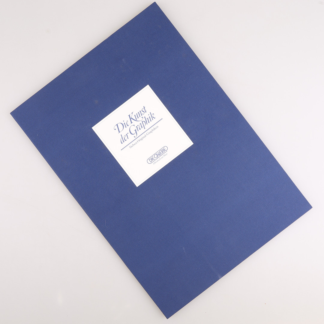 BLANDADE KONSTNÄRER. Grafikmapp, ur mappen Die Kunst Der Graphik", Die Galerie, Offenbach am Main, signerade och numrerade.